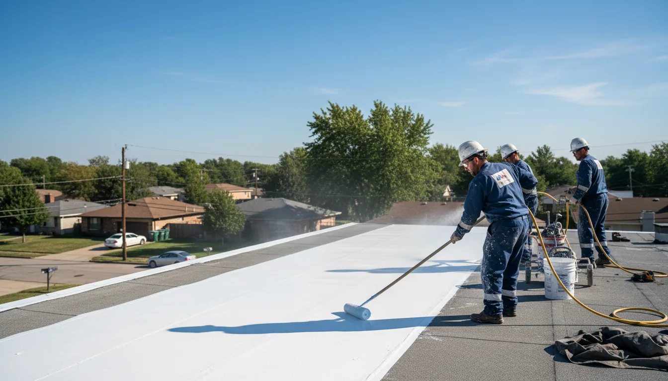 Commercial roof coating in Kingston, MA near me